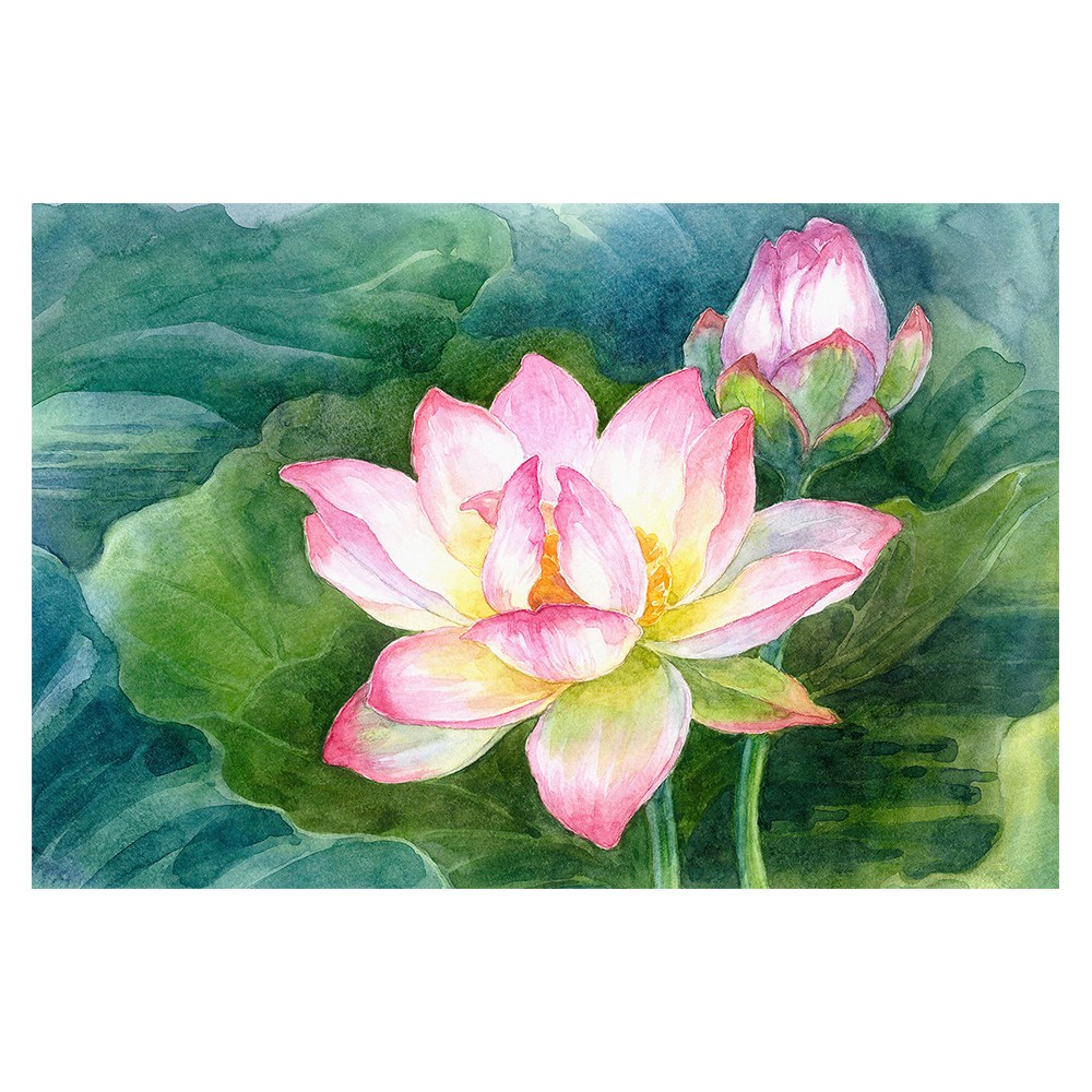 합격 복 들어오는 시험 사업 풍수 인테리어 연꽃 그림 캔버스 액자, 08 행복 연꽃 155,000원
