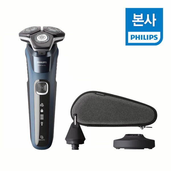 [필립스] PHILIPS SkinIQ 5000 시리즈 전기면도기 오션 블루 S5880/33 129,000원