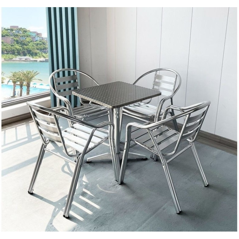 트랑떼 알루미늄 야외테이블세트 스텐 철제 테이블 의자 세트 255,000원