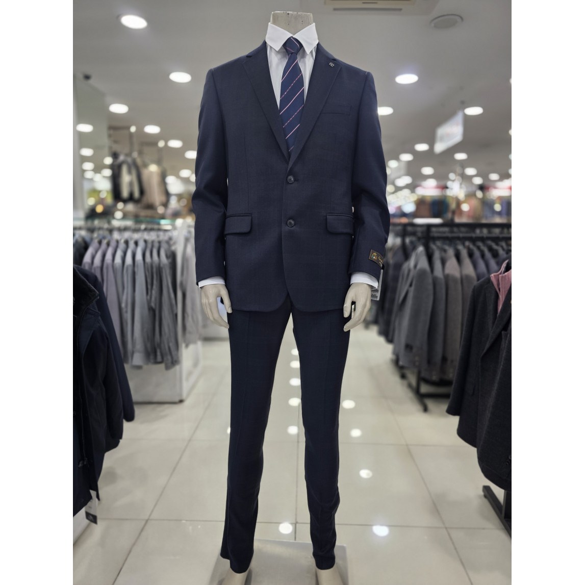 인디안 웰메이드 남성 울100 다크네이비 슬림핏 추동정장세트 MAR GA3W 9246 218,000원