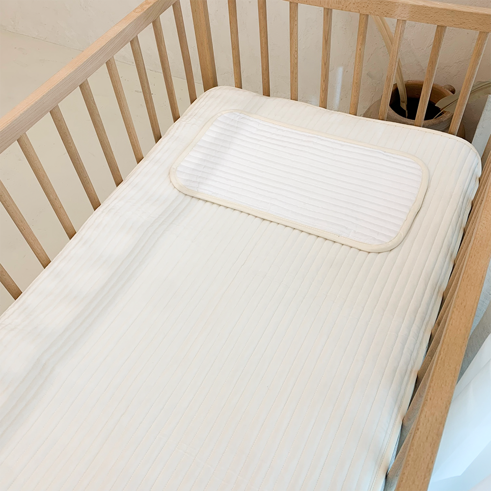 어텀31 모달 듀라론 아기 프리미엄 양면 침대패드 + 베개패드 세트, 1세트, 내츄럴 아이보리+화이트 49,900원