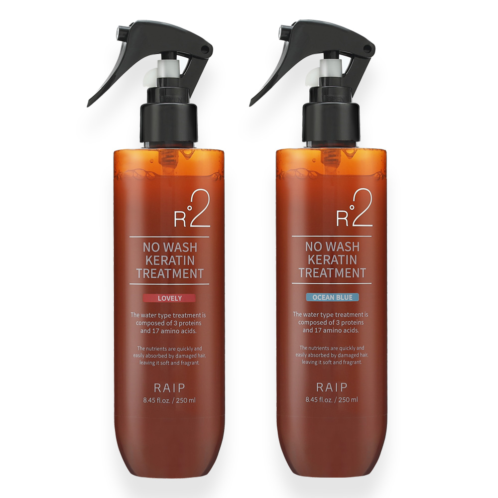 라입 R2 노워시 케라틴 트리트먼트 러블리+오션블루, 2개, 250ml 15,900원