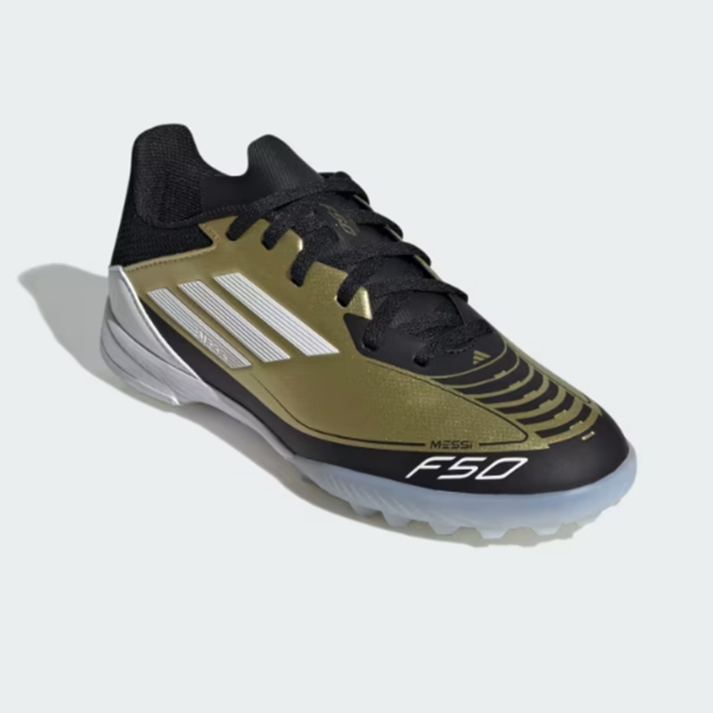 [국내매장판] 아디다스키즈 메시 F50 리그 TF 주니어 풋살화 축구화 골드메탈릭 82,000원