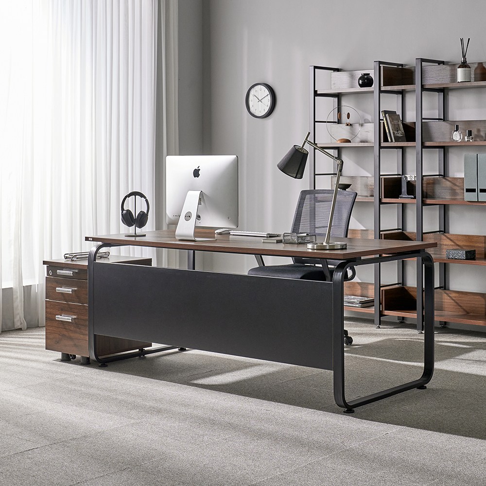 데임 A형 B형 LPM 25T책상 라이트월넛 컴퓨터책상 1200 1400 1600 1800 135,800원