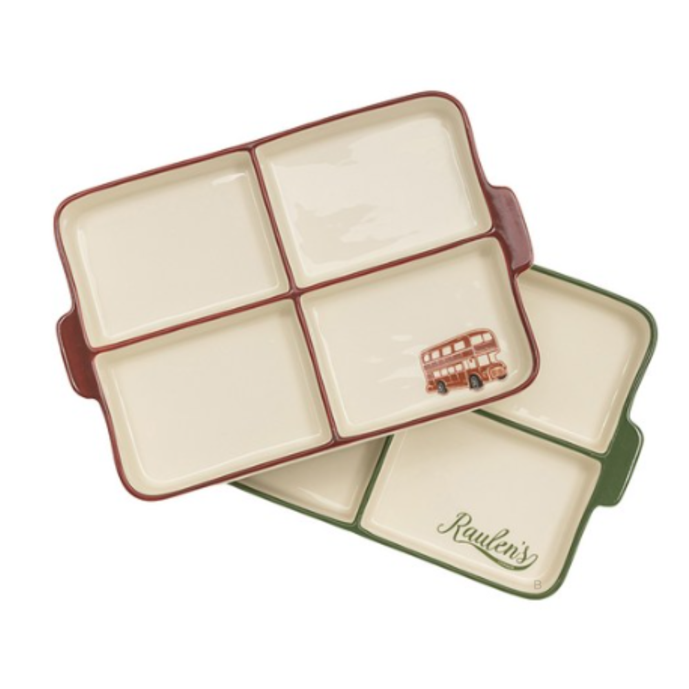 메종오브제 로렌스 런던 핸들 사각 4절 나눔접시 2종 세트 84,660원