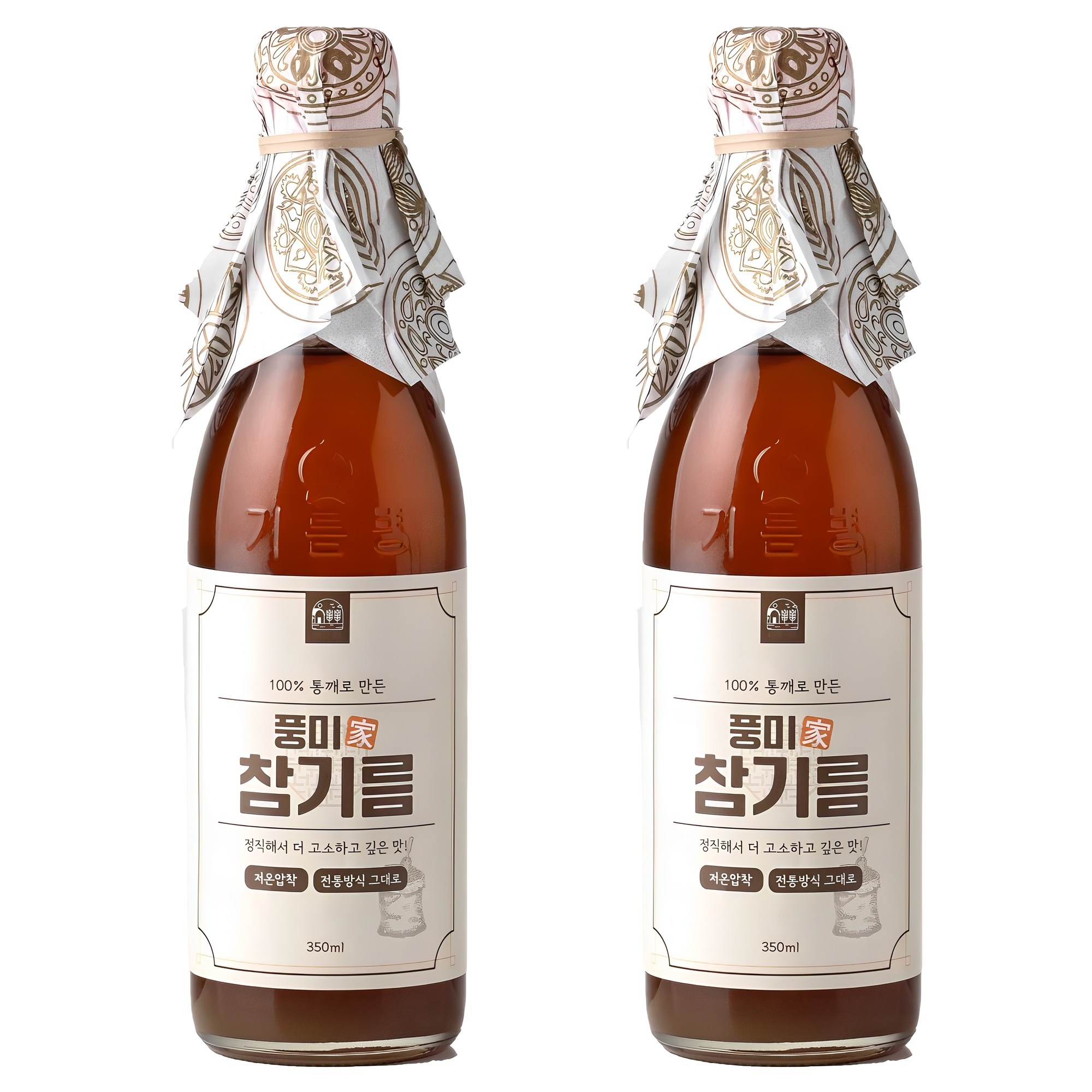 저온압착 풍미가 저온압착 참기름 통참깨100%, 350ml, 2개 20,900원