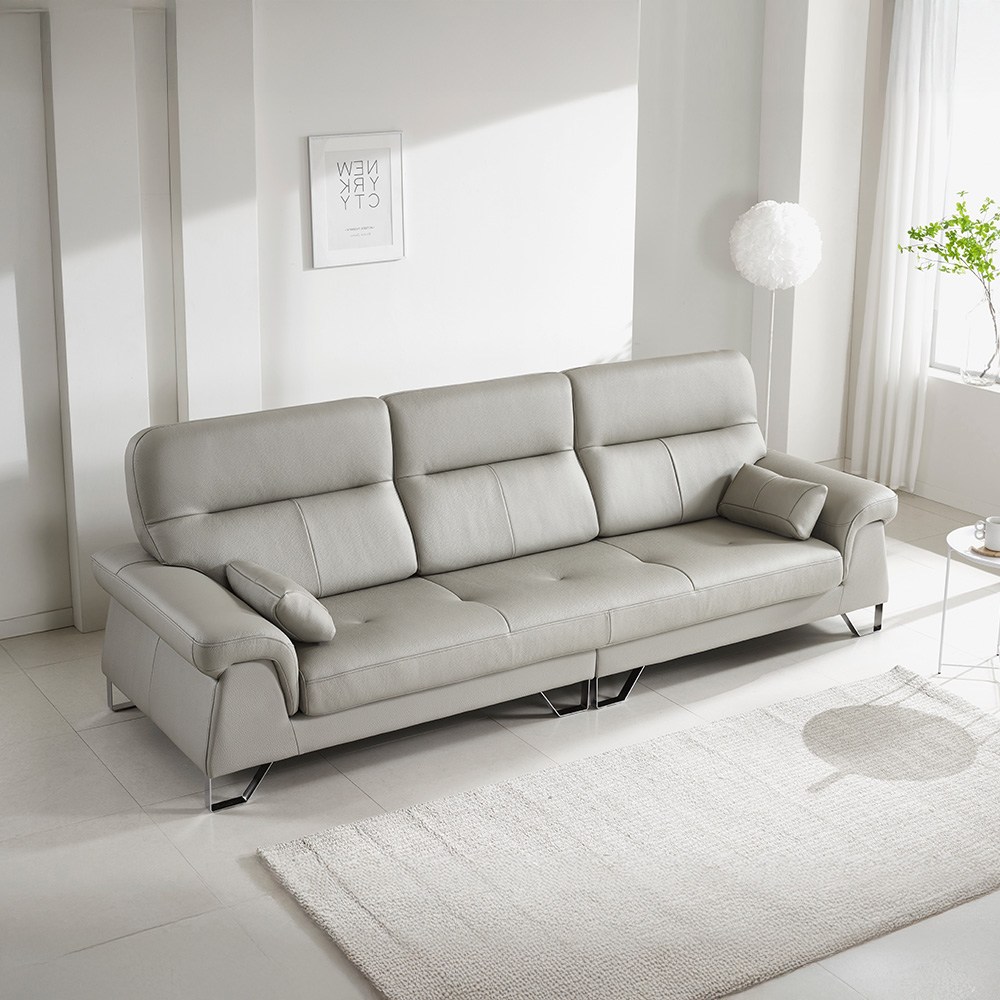 라로퍼니처 에이브 천연 통가죽 4인 소파 4인용 일반형 쇼파, 아발론 1,446,000원