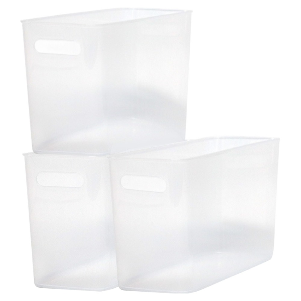 데일리블룸 오픈 펜트리 수납함 바스켓 정리 슬림, 반투명, 3개 7,110원