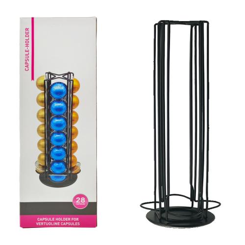 포터필터 홀더 스테이션 커피 템퍼 거치대 보관대 도구 정리대 캡슐 28-35개 네스프레소 버츄오 스탠드 타워 버츄오라인 랙 디스펜서 회전형 서랍 보관 선반 40,500원