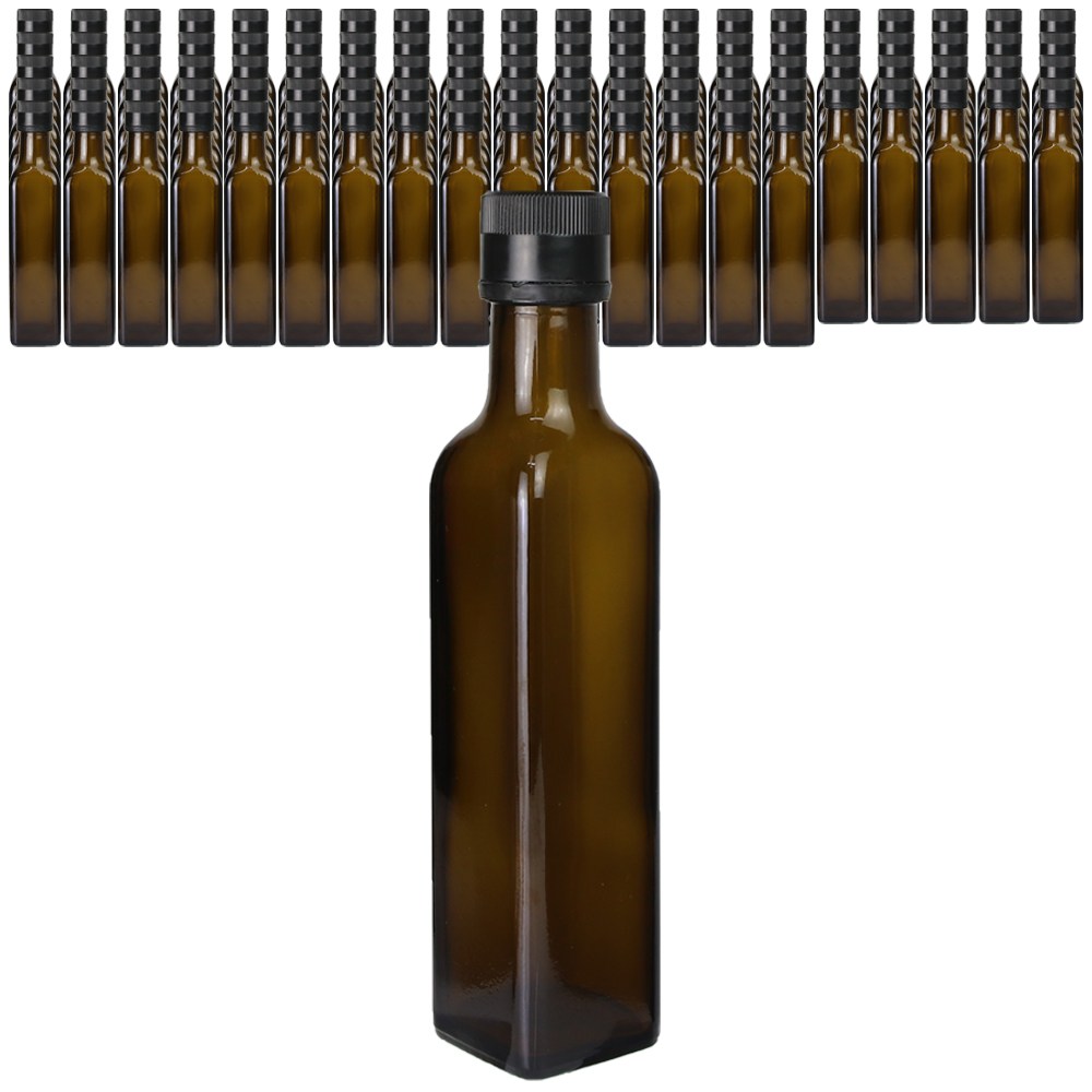 가인글로벌 사각오일250 엔틱갈색 유리병 오일스크류캡 블랙 92,000원