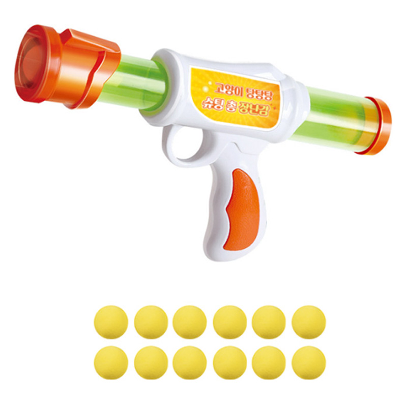 티티펫 고양이 탕탕탕 슈팅 총 장난감 + 공 12p, 혼합색상, 1세트 4,500원