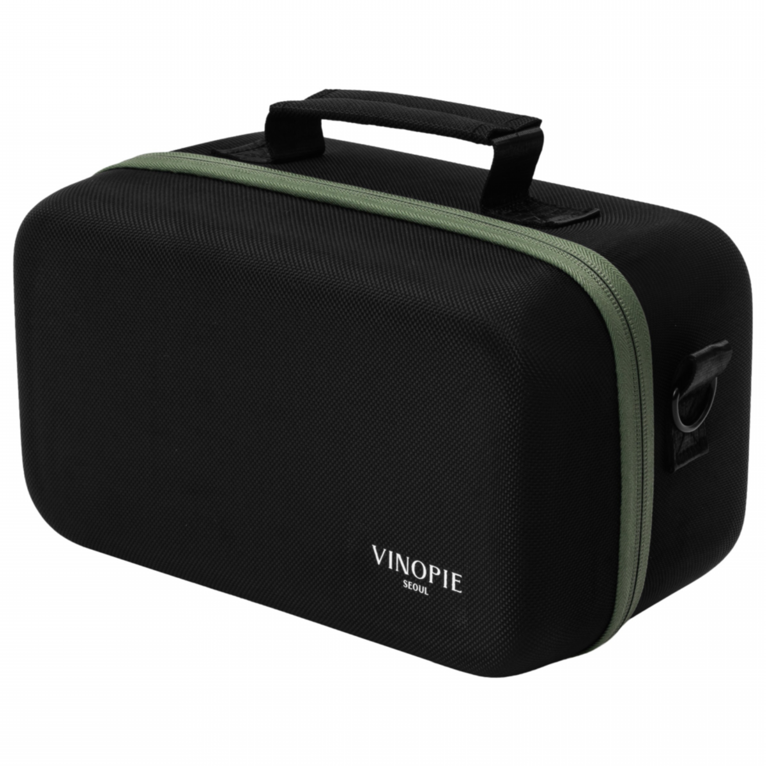 비노파이 2P 우븐 하드쉘 스템리스 리델 오 와인잔 케이스 / 와인잔 보호 휴대용 가방 캐리어 트래블백, 1개, 딥올리브 54,900원