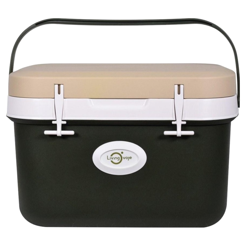 리빙오보제 캠핑 아이스박스, 카키 + 베이지 13,900원