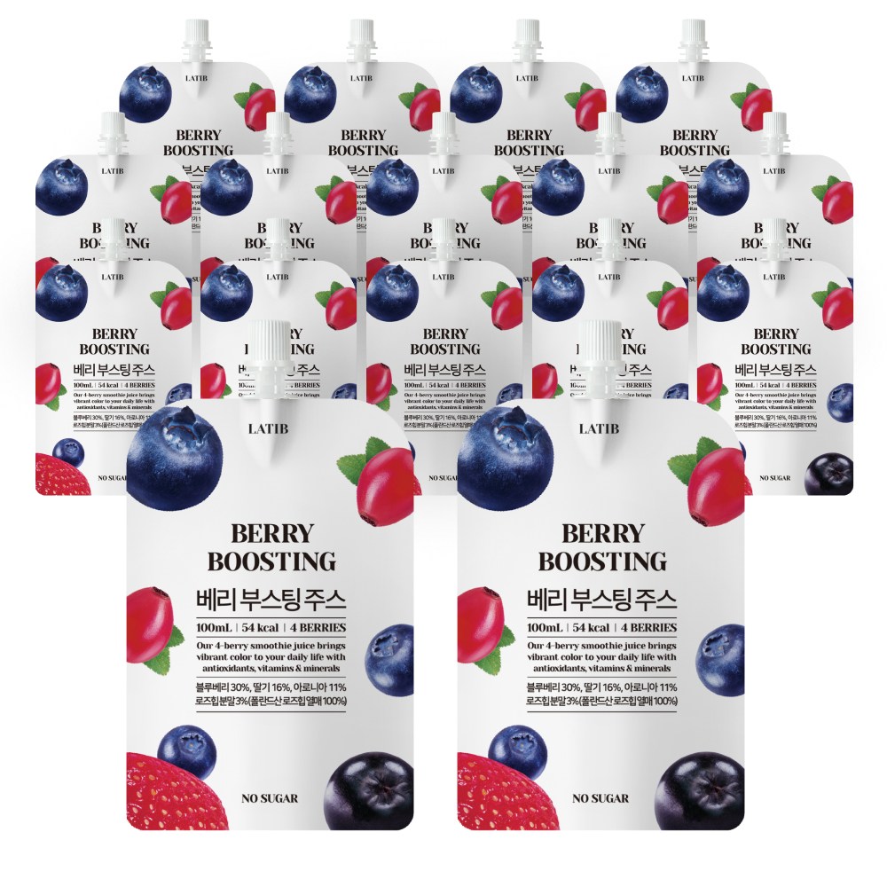 [라티브] 4가지 베리의 강력한 항산화 시너지 베리부스팅 주스, 28개, 100ml 81,200원