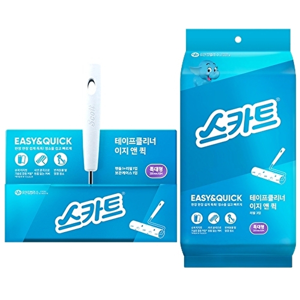 크리넥스 스카트 테이프클리너 이지앤퀵 특대형 번들 (핸들 1개 + 리필 4개) 31,800원