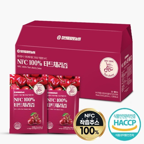 NFC 100% 타트체리즙 70ml x 30포 무첨가원액 수면개선 관절건강 파우치 건강주스 33,630원