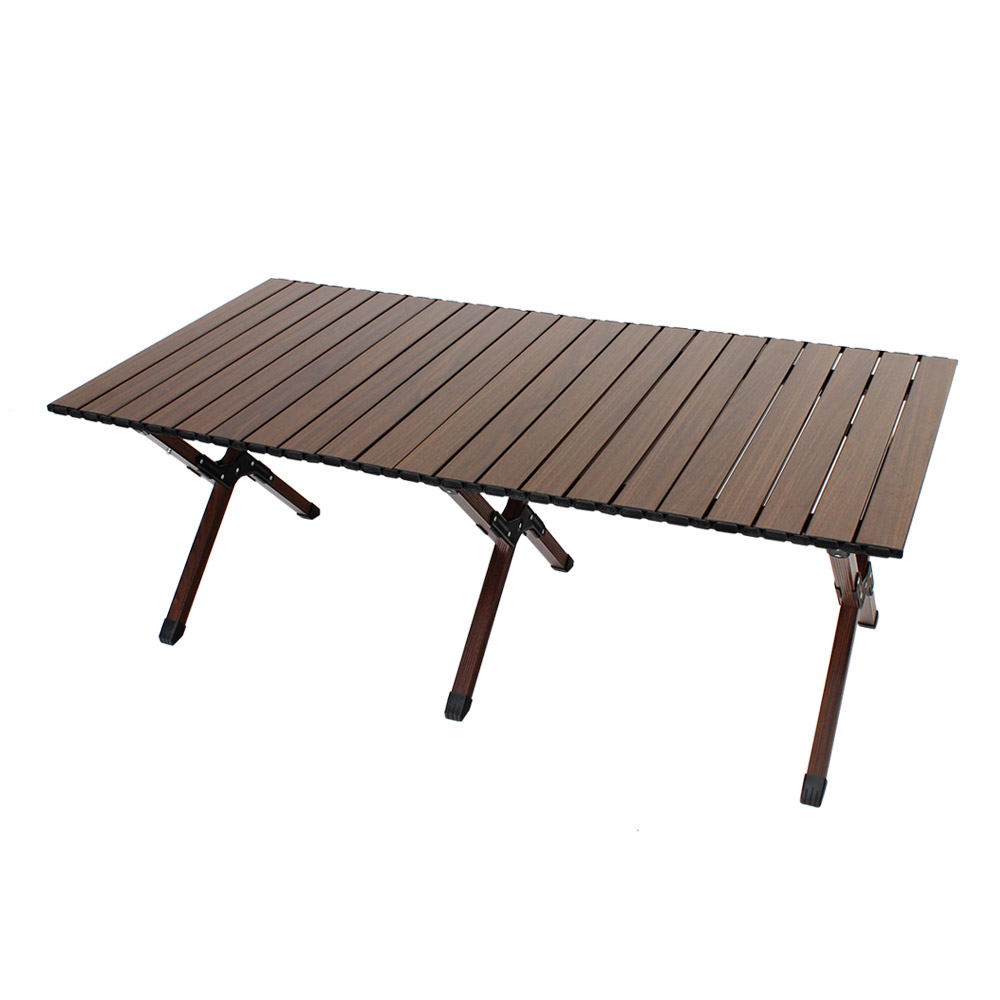 크로퍼스 알루미늄 야외 캠핑 접이식 경량 롤 테이블 대형, 월넛 55,200원