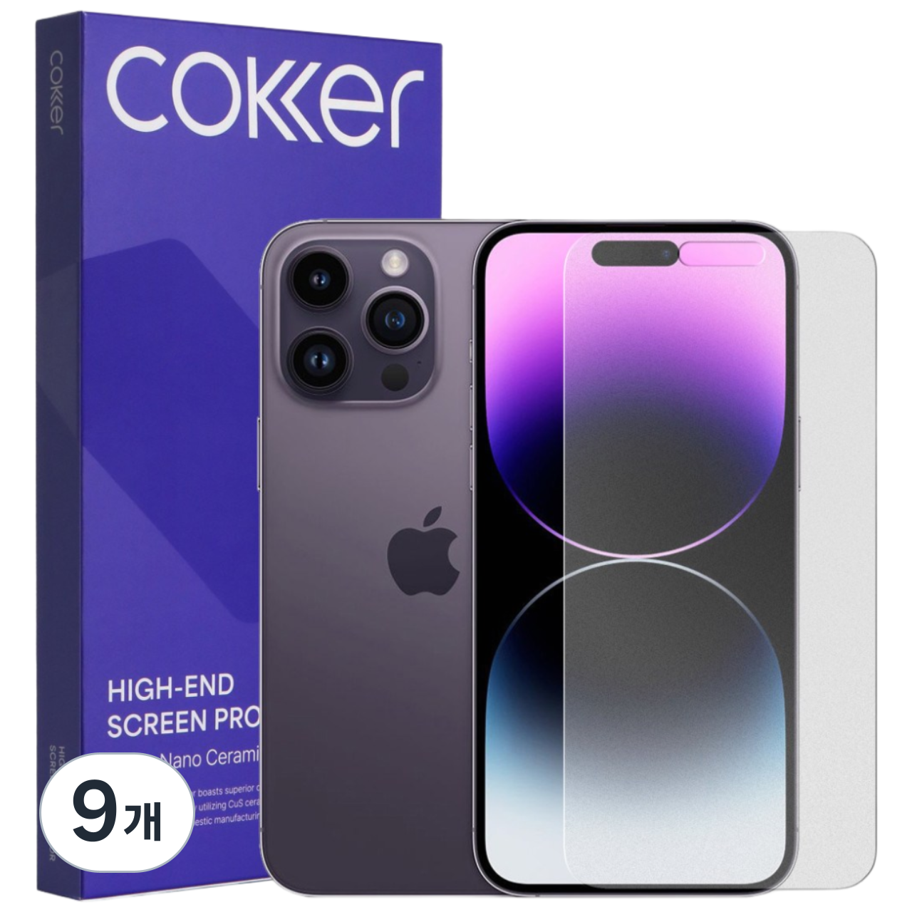 코커 종이질감 지문방지 저반사 매트 항균 신소재 강화필름, 9개 55,450원