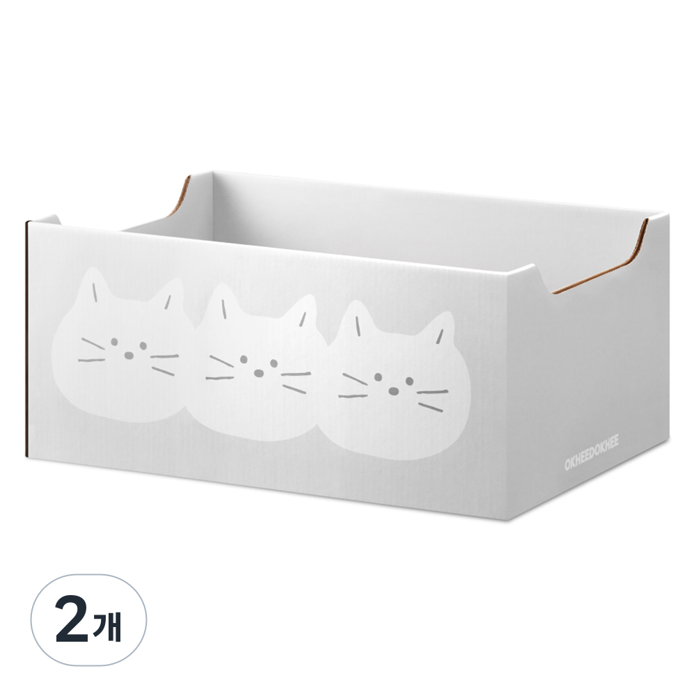 옥희독희 목이 편한 박스 스크래쳐, 세쌍둥냥, 2개 28,800원