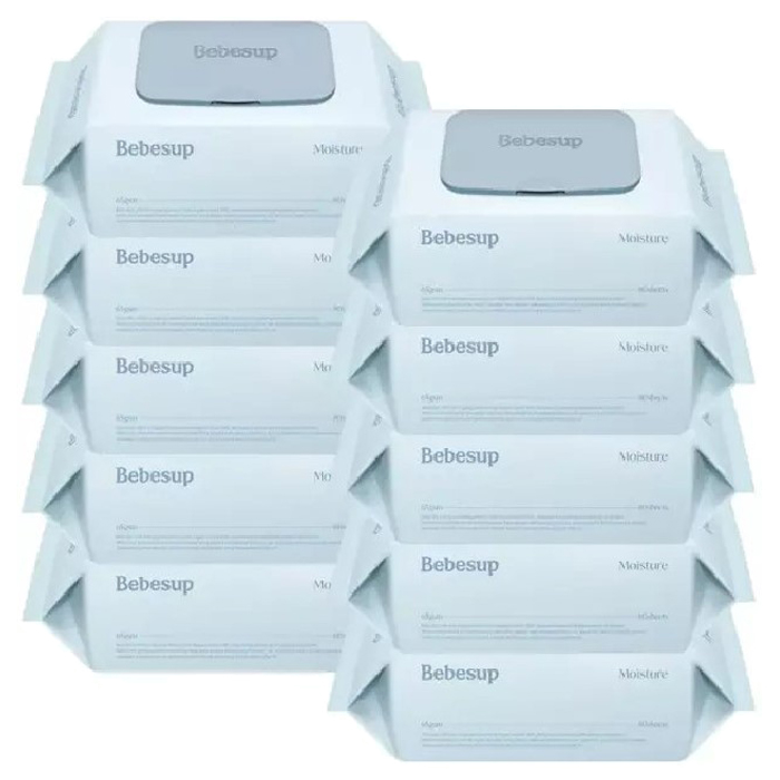 베베숲 모이스처 물티슈 80매 x10개 (캡형) 17,500원