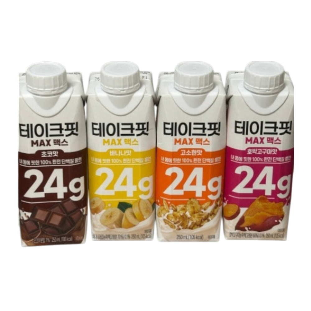 [공식] 테이크핏 맥스 초코 고소한 바나나 호박고구마맛 단백질 음료 혼합구성, 20개, 250ml 35,400원