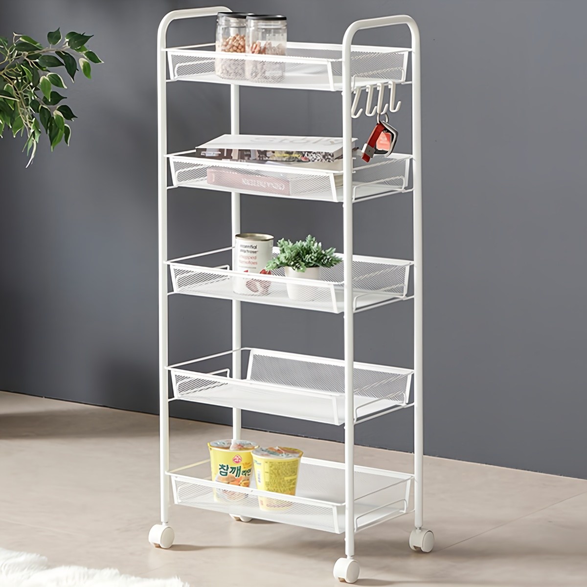 트레벨 철제 이동식 공간틈새 수납선반 트롤리 24,600원