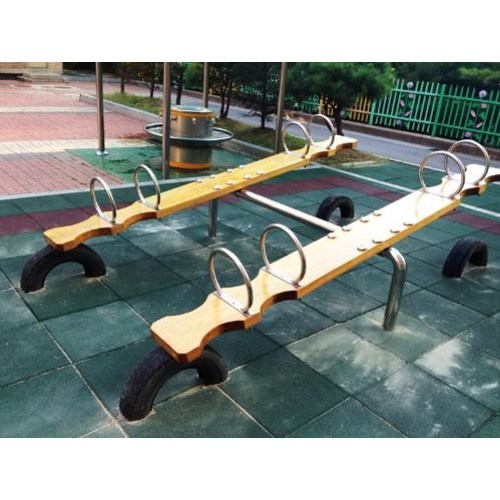 월드스포츠산업 야외 공원 놀이터 시소 8인 WD-P-0021 목재스텐 2,079,000원