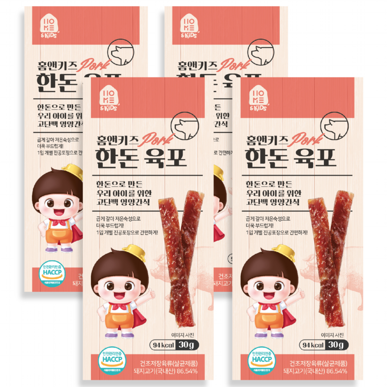 홈앤키즈 육포, 한돈육포, 30g, 4개 11,040원