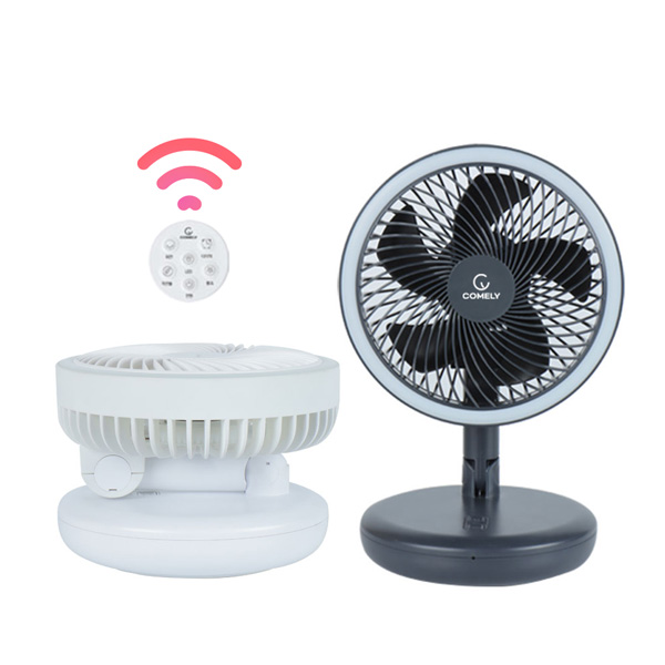 코멜리 무선 미니선풍기 폴딩팬 리모컨 소형 충전식 탁상용 캠핑 책상 사무실 BLDC, 화이트 49,800원