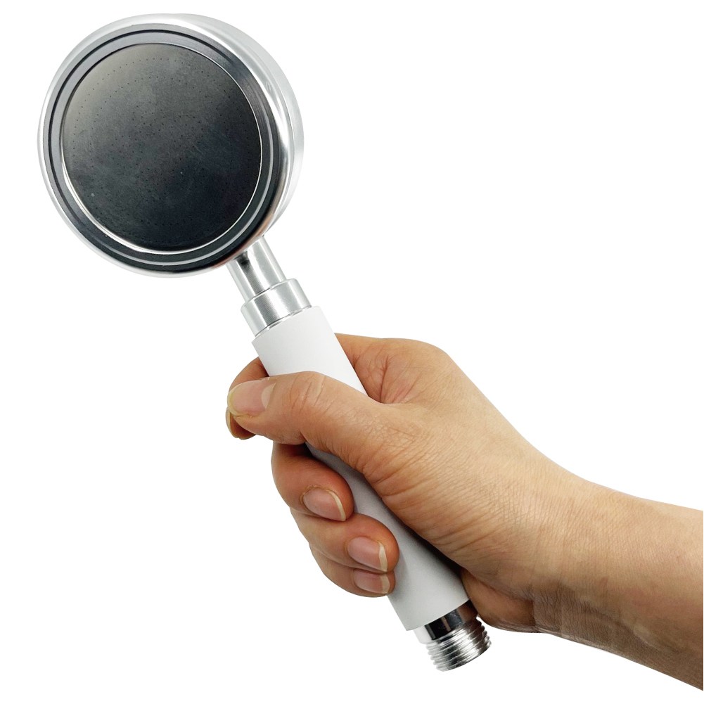 더쎈고릴라 수압상승 알루미늄 샤워헤드 실리콘 핸들 장착 16,900원