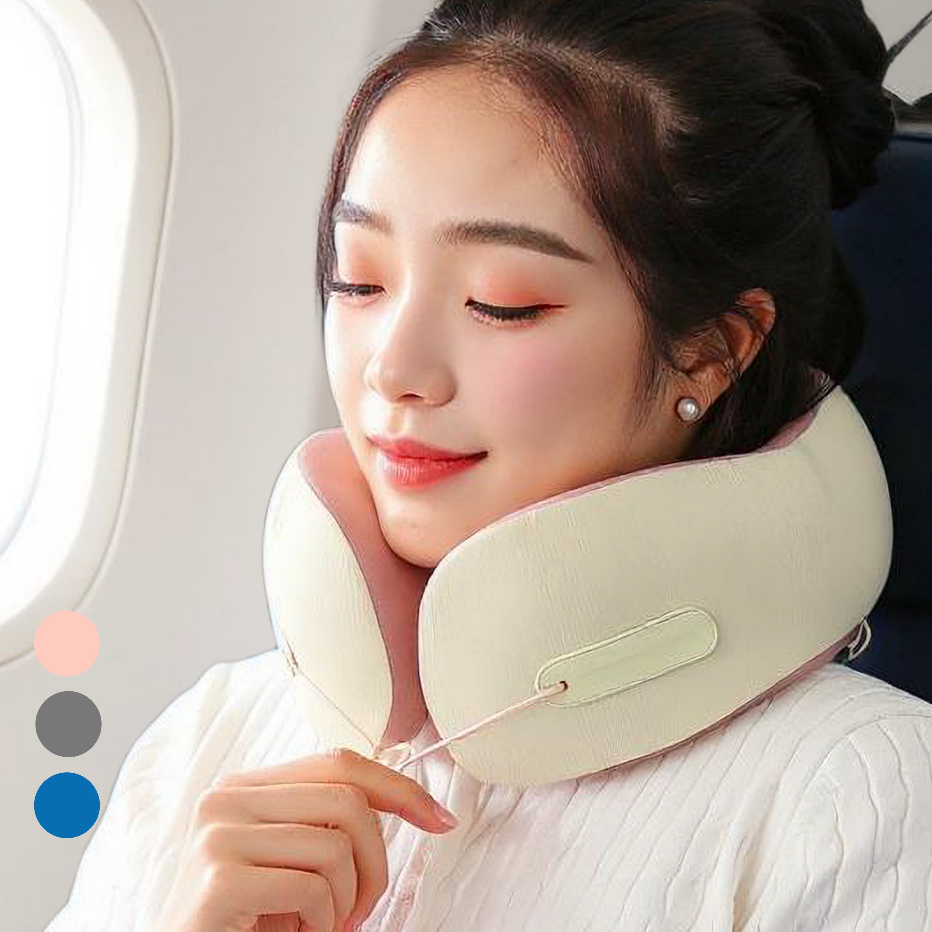 잠이솔솔오는 기내용목베개 휴대용 메모리폼 목배게 비행기 넥쿠션 여행용목베개 10,800원