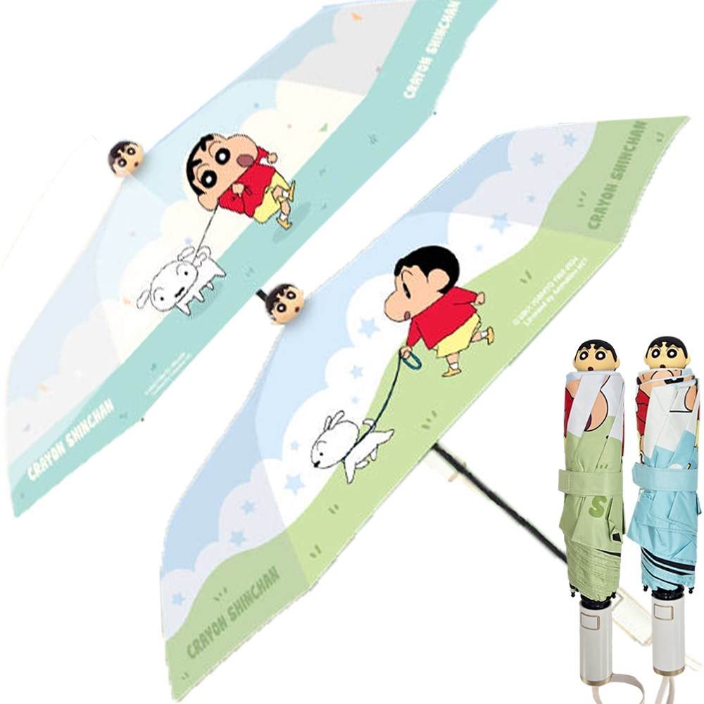짱구 캐릭터 얼굴 인형 3단 완자동 우산 색상랜덤 /  짱구 유리 우양산 자외선 차단 짱구는못말려 19,000원