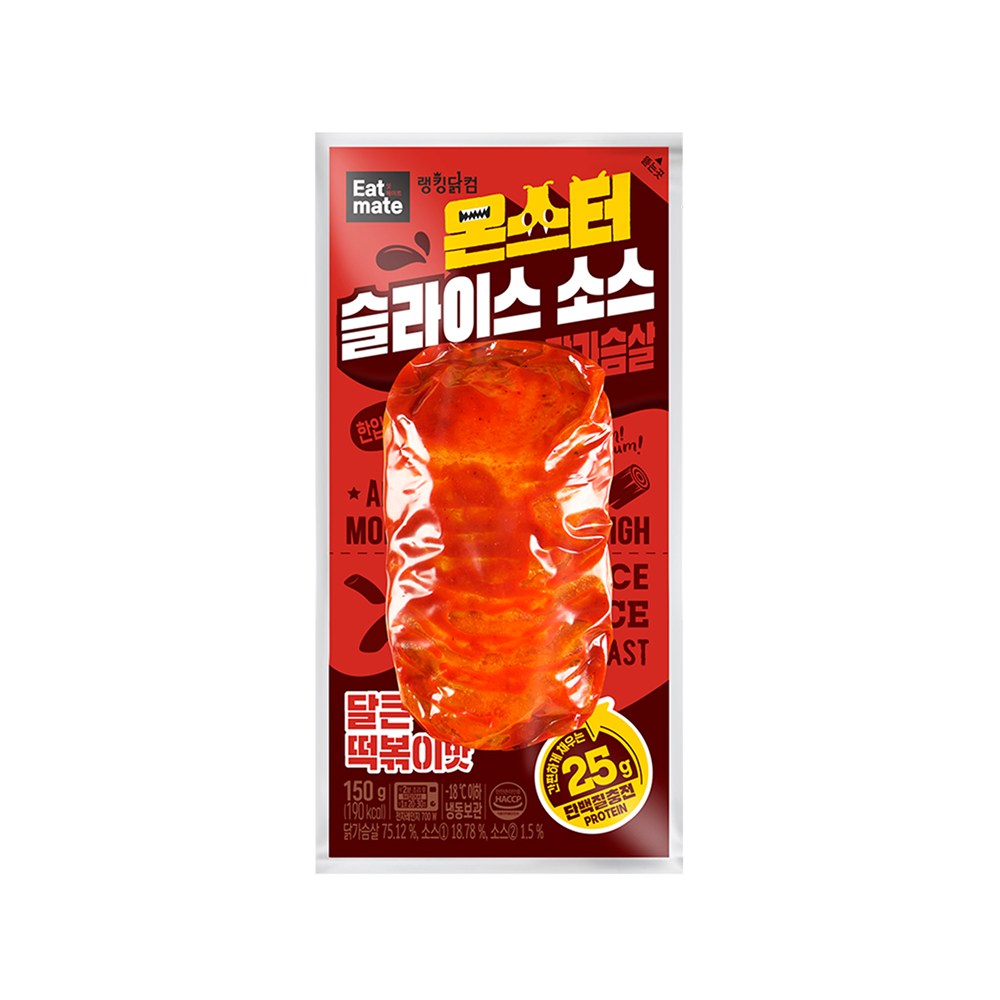 잇메이트 몬스터 슬라이스 소스 닭가슴살 달큰떡볶이 132,500원