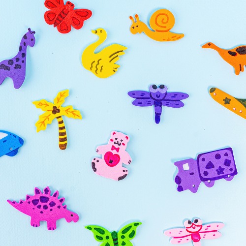 민화샵 EVA 놀이 스티커(일반/반짝이) 1,400원