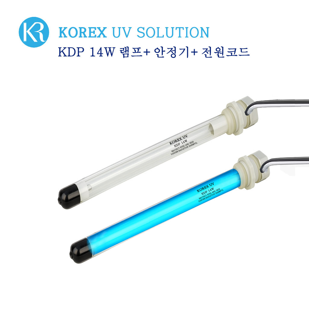 KOREX UV / 이중관 살균램프 KDP 14W, 1개, 이중관 살균램프 14W+안정기+파워코드 71,700원