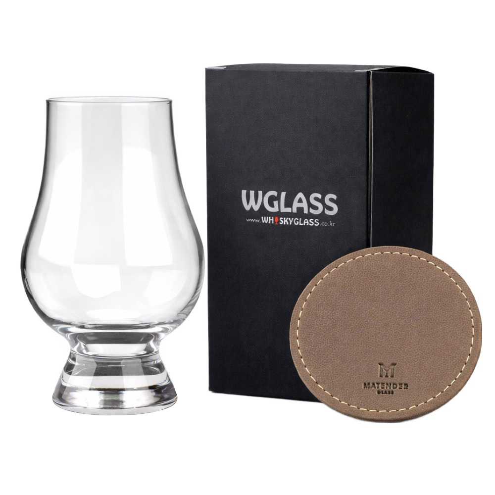 글렌캐런 STD 글래스 + 마텐더 가죽코스터 토프브라운 세트 12,800원