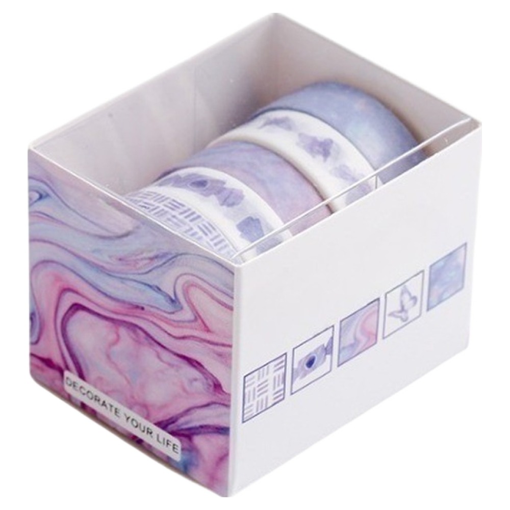 베네블 다꾸 데코레이션 마스킹테이프 5종 세트, 퍼플월드, 1세트 6,900원