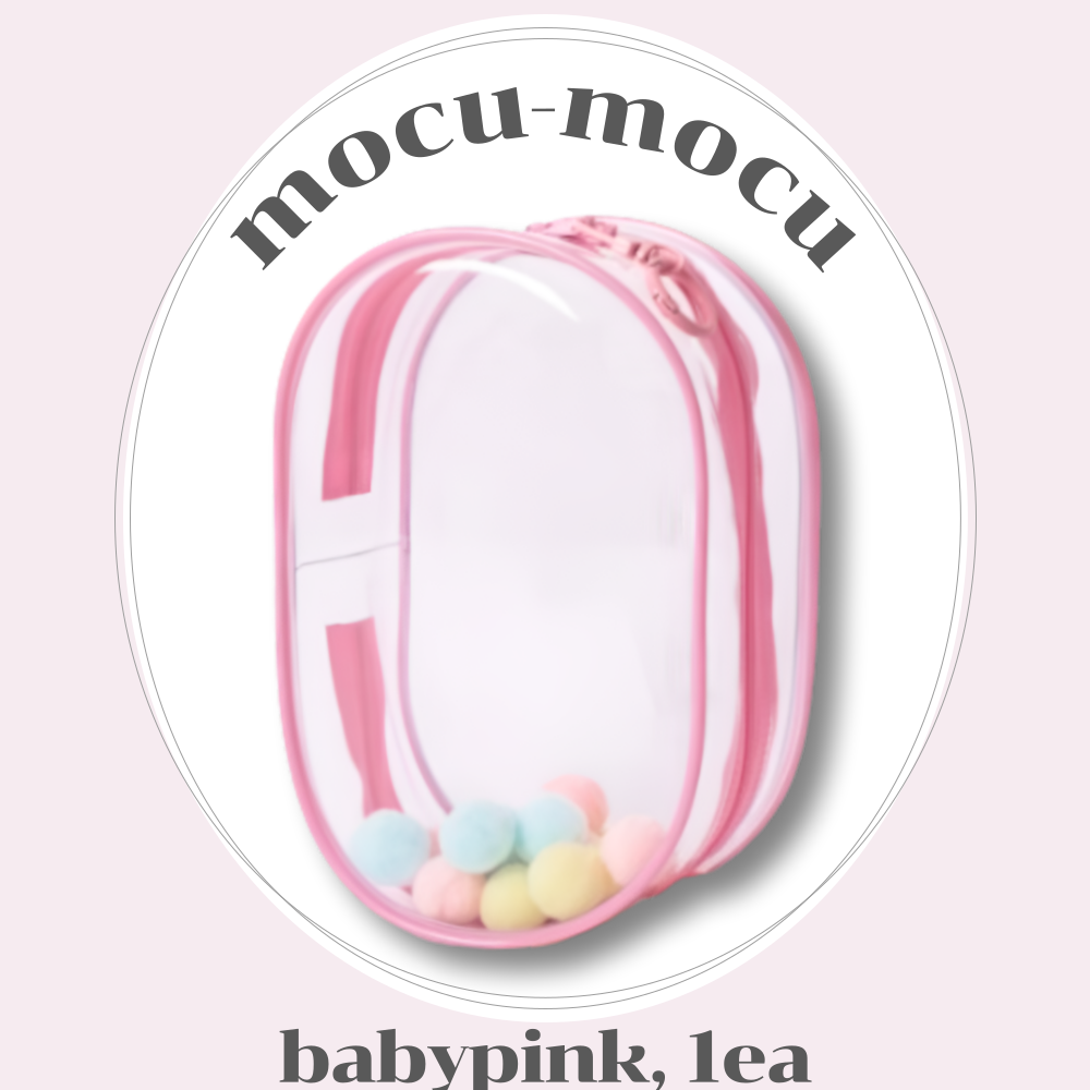 모꾸모꾸 인형 케이스 키링 투명 커버 팝마트 1세대 2세대 3세대 호환 방수 가방, 베이비핑크, 1개 14,220원