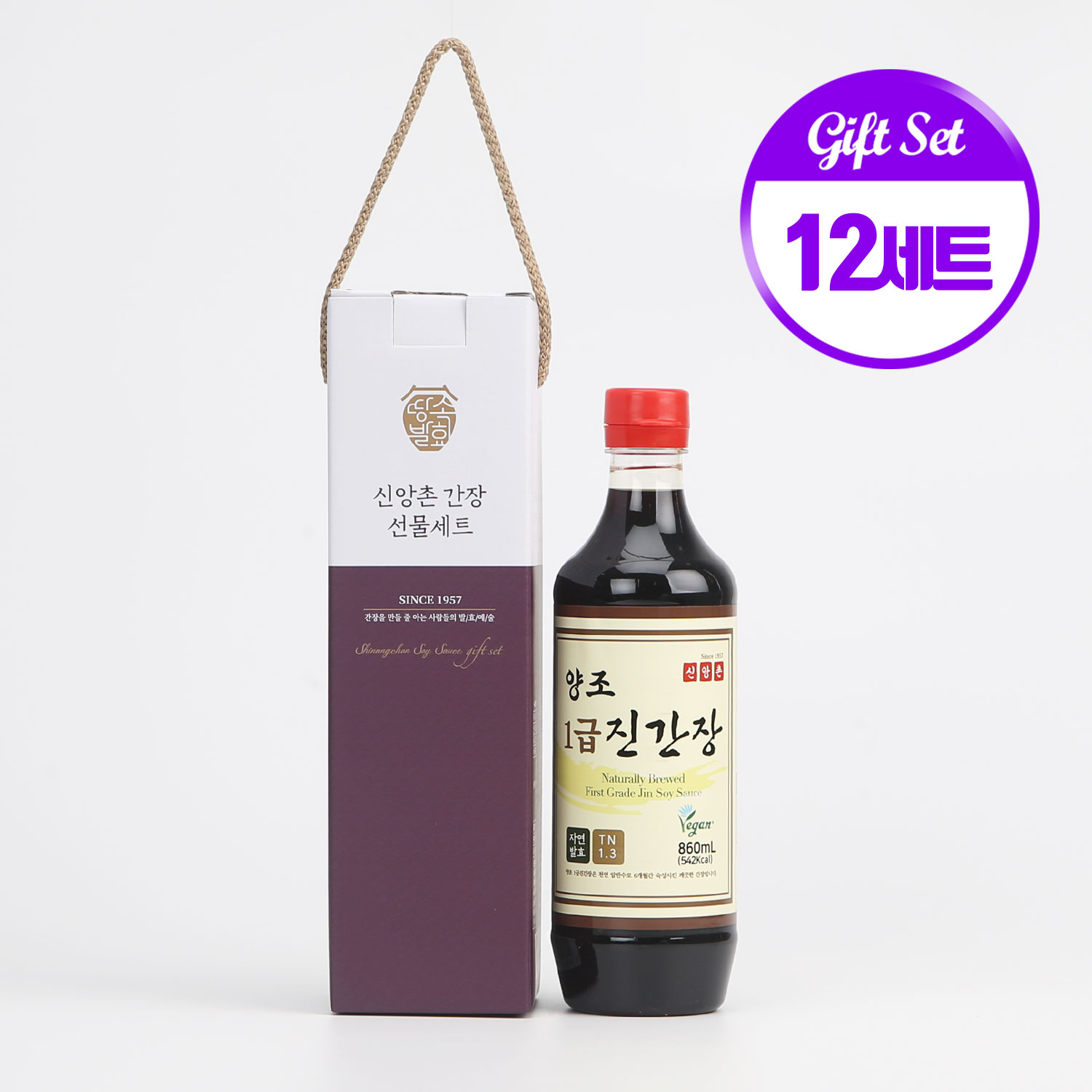 [신앙촌] 양조간장 선물세트 특선 5호(12세트), 12세트, 860ml 91,440원
