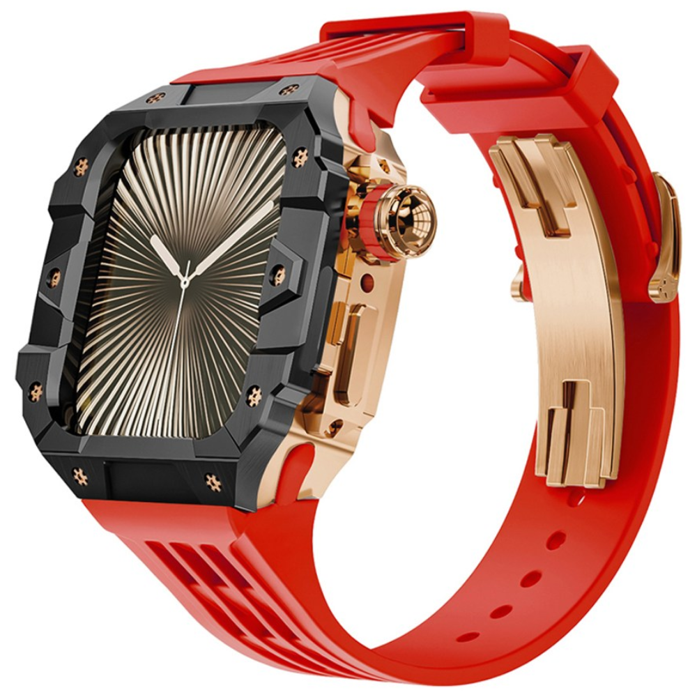 애플워치11 10 호환 일체형 스트랩 스테인리스 메탈 케이스 밴드 줄질 애차드밀 풀커버 46mm 호환 169,000원