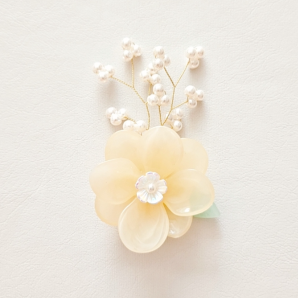 BEEU 비유 해당화 한복 머리핀 노리개 브로치 집게핀, 명절 설 추석 돌잔치 결혼식 국악 행사 한복 헤어핀 머리장식 장신구 헤어악세사리 9,000원