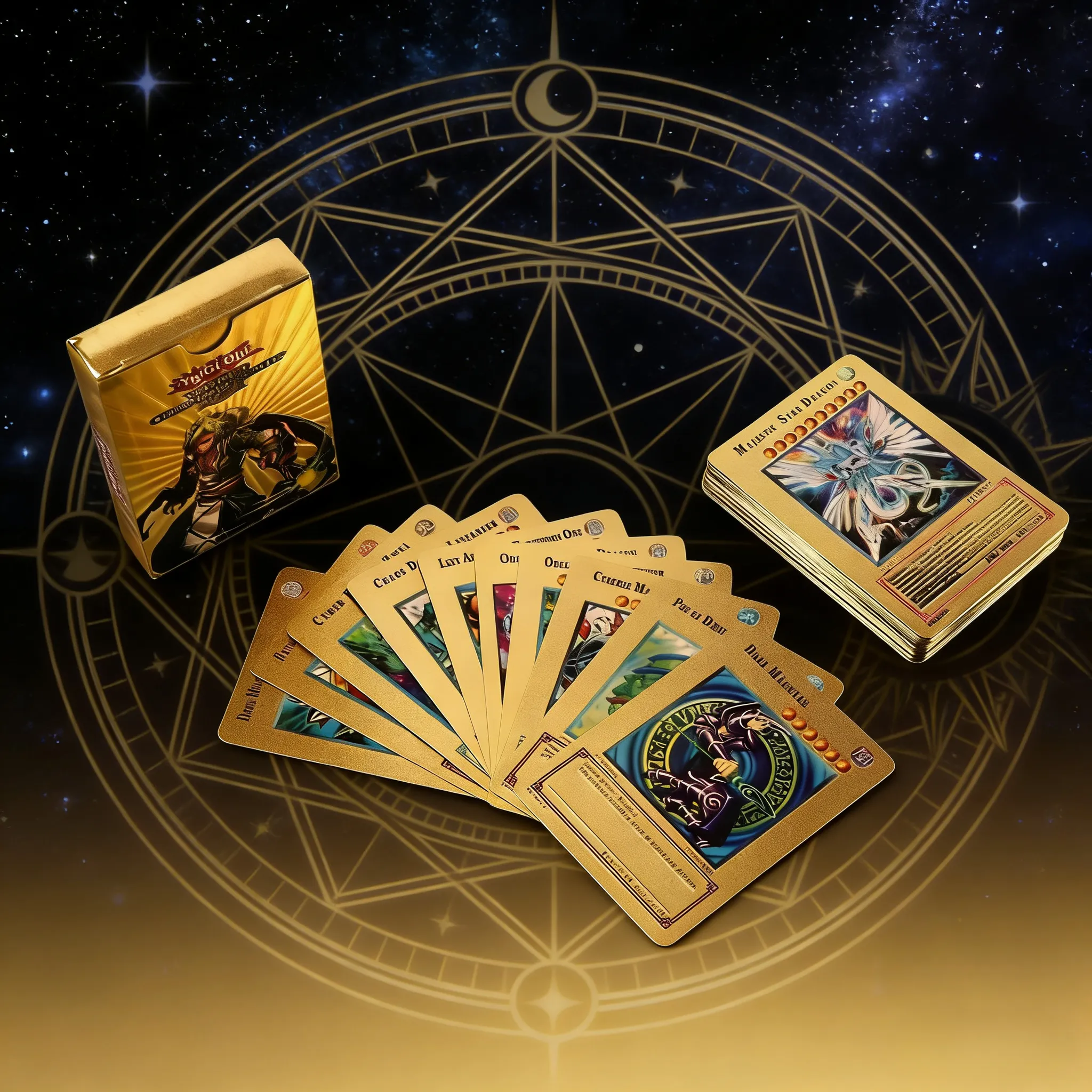 55장 유희왕 영어판 금박 카드 반짝이 카드 컬렉션 세트 카드 배틀 카드, 1개 19,980원