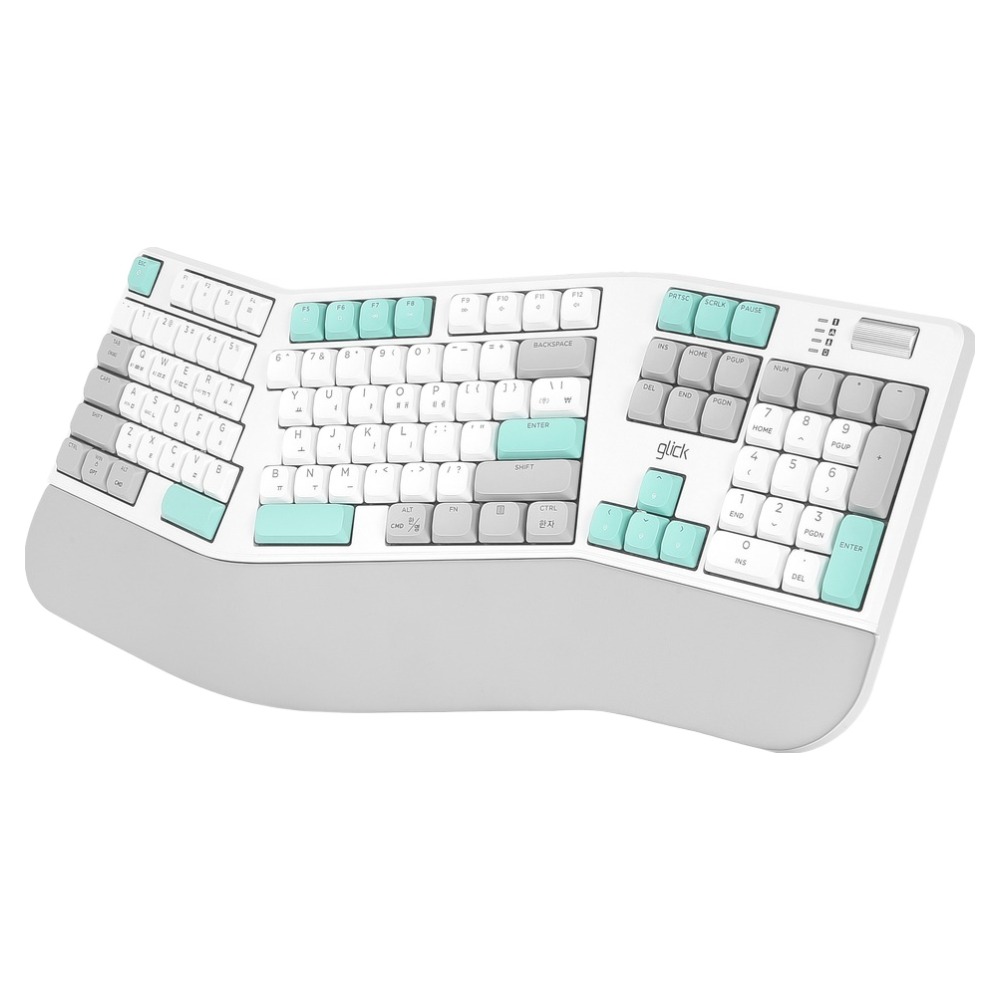 지클릭커 무선 OFFICEPRO 인체공학 로우키 저소음 블루투스 풀윤활 기계식 키보드 148,000원