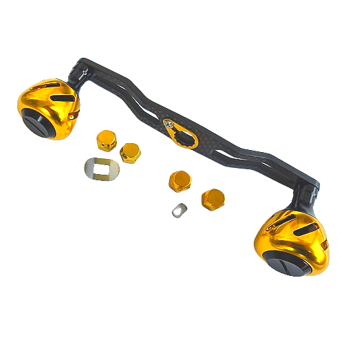 베이트릴 더블핸들 파워핸들 튜닝 카본핸들 140mm, 140mm카본핸들골드 31,200원