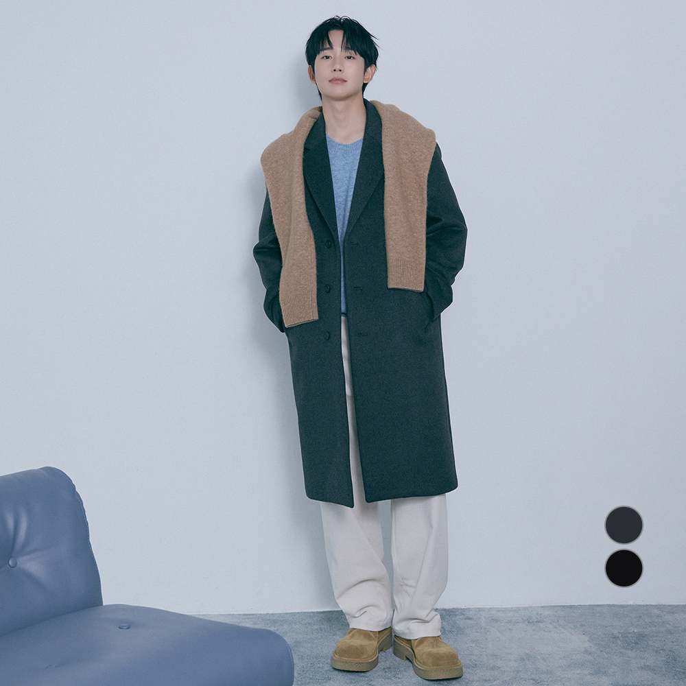 마인드브릿지 남성용 두굿 캐시미어 싱글 코트 MZCA7101 209,300원