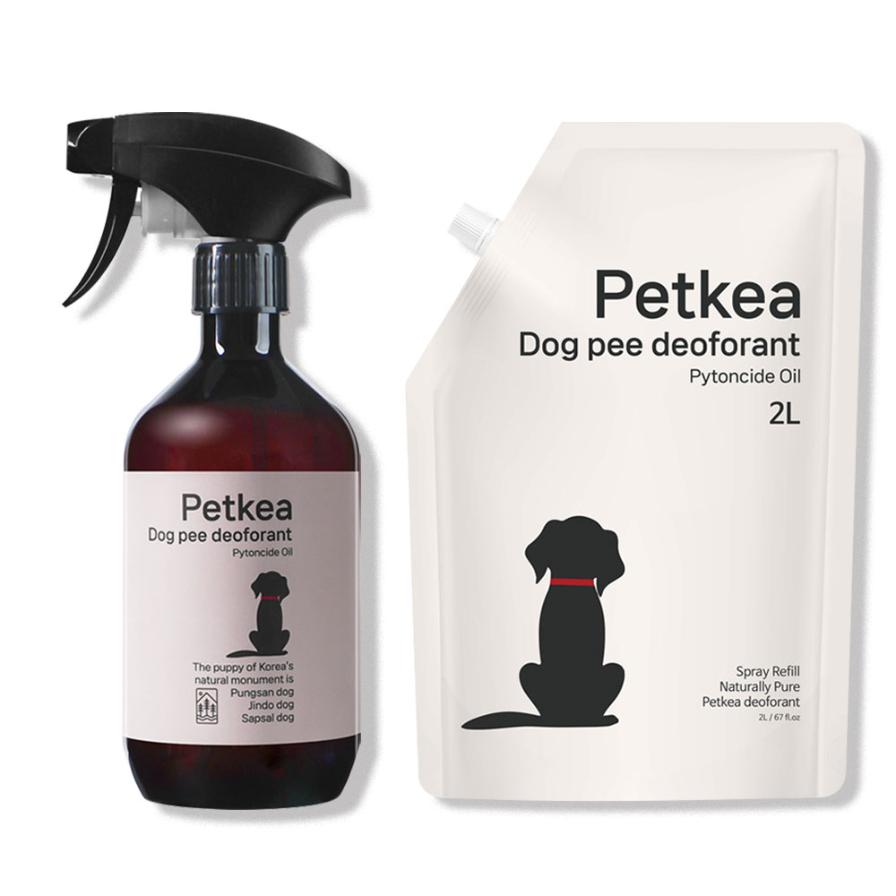 펫케아 강아지탈취제 피톤치드 천연 스프레이 반려견 오줌냄새 제거 + 공병, 1개, 2L 12,200원