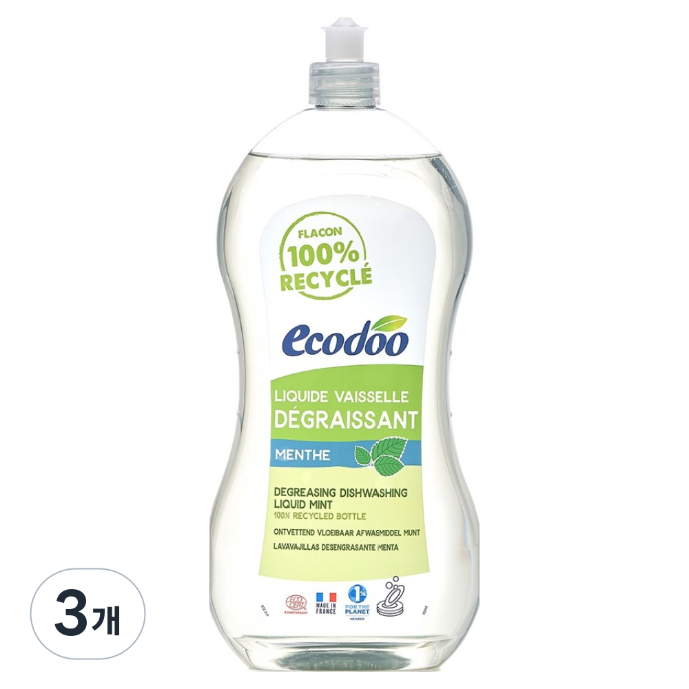 에코두 주방세제 민트, 3개, 1L 29,000원