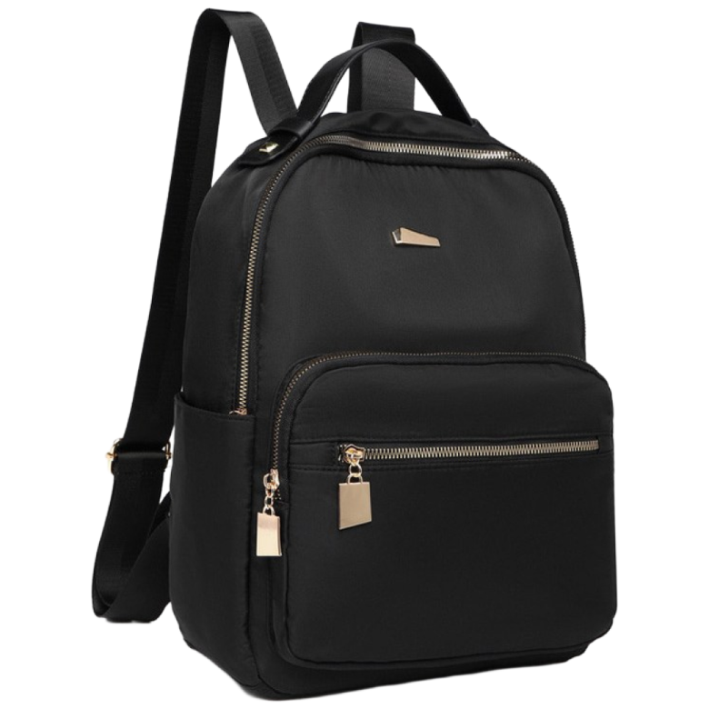 제이엔무역 여성용 생활방수 모던블랙 골드포인트 초경량백팩 29,800원