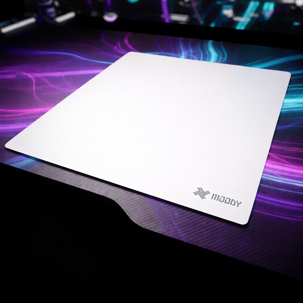 Moody 무디 게이밍 강화유리 마우스패드 슬라이딩 대형 450x400, 1개, 화이트 33,900원