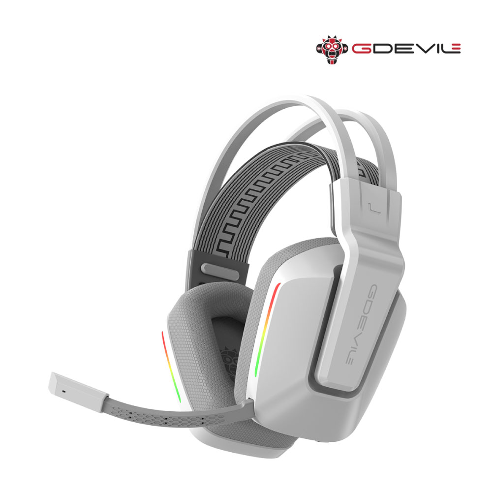 지데빌 G737 TUNE PRO 블루투스 무선 패브릭 소재 RGB 게이밍 헤드셋 화이트 63,200원